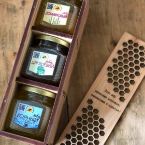 Подарочный набор из трёх видов мёда